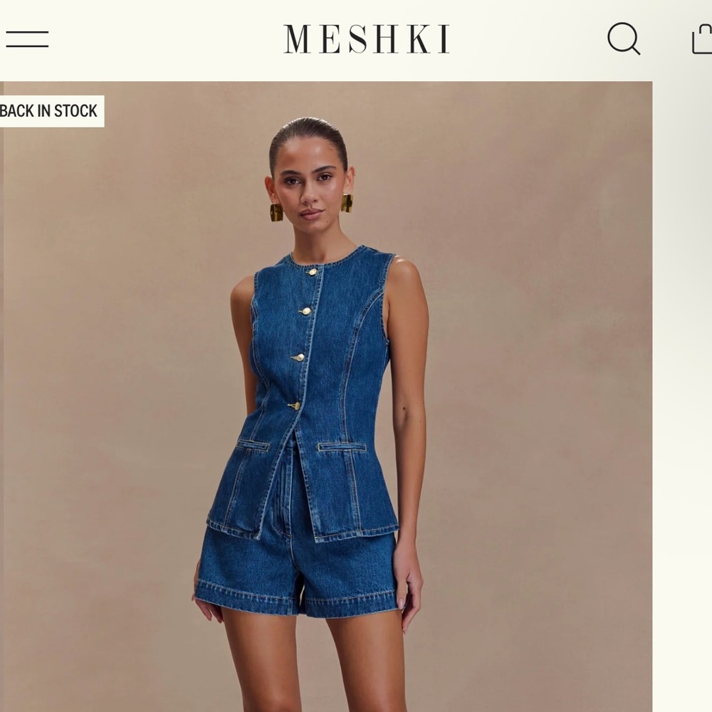 Meshki Abel Blue Denim set